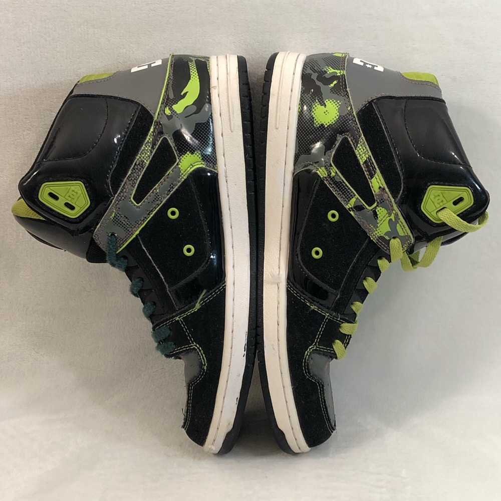 DC Skate Inbound Black Gray Green Camo High Top Sneakers Shoes 302785 Mens 11. - Picture 9 of 12